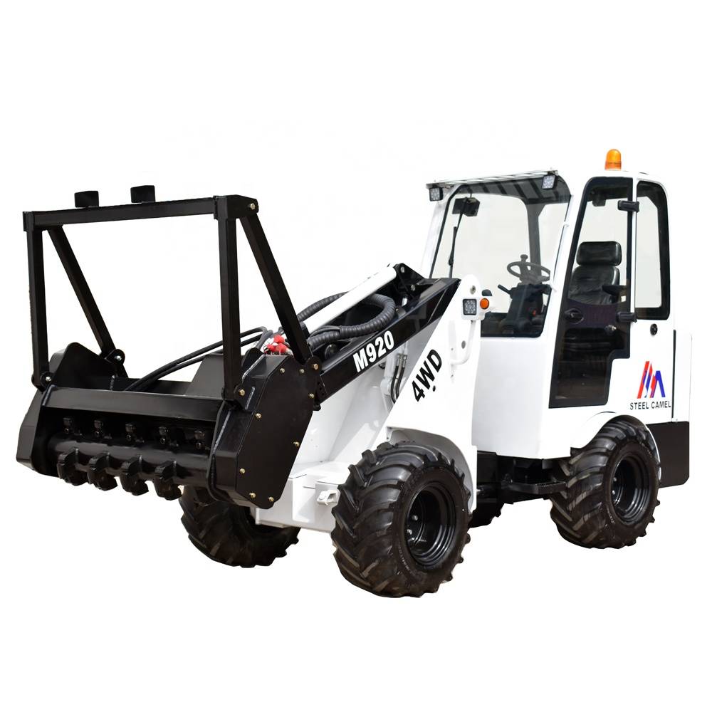 Skid Steer Attach Forestry Tree Mulcher Loader With Wood Chipper Attachment